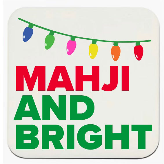 “MAHJI AND BRIGHT” MAHJONG COASTERS