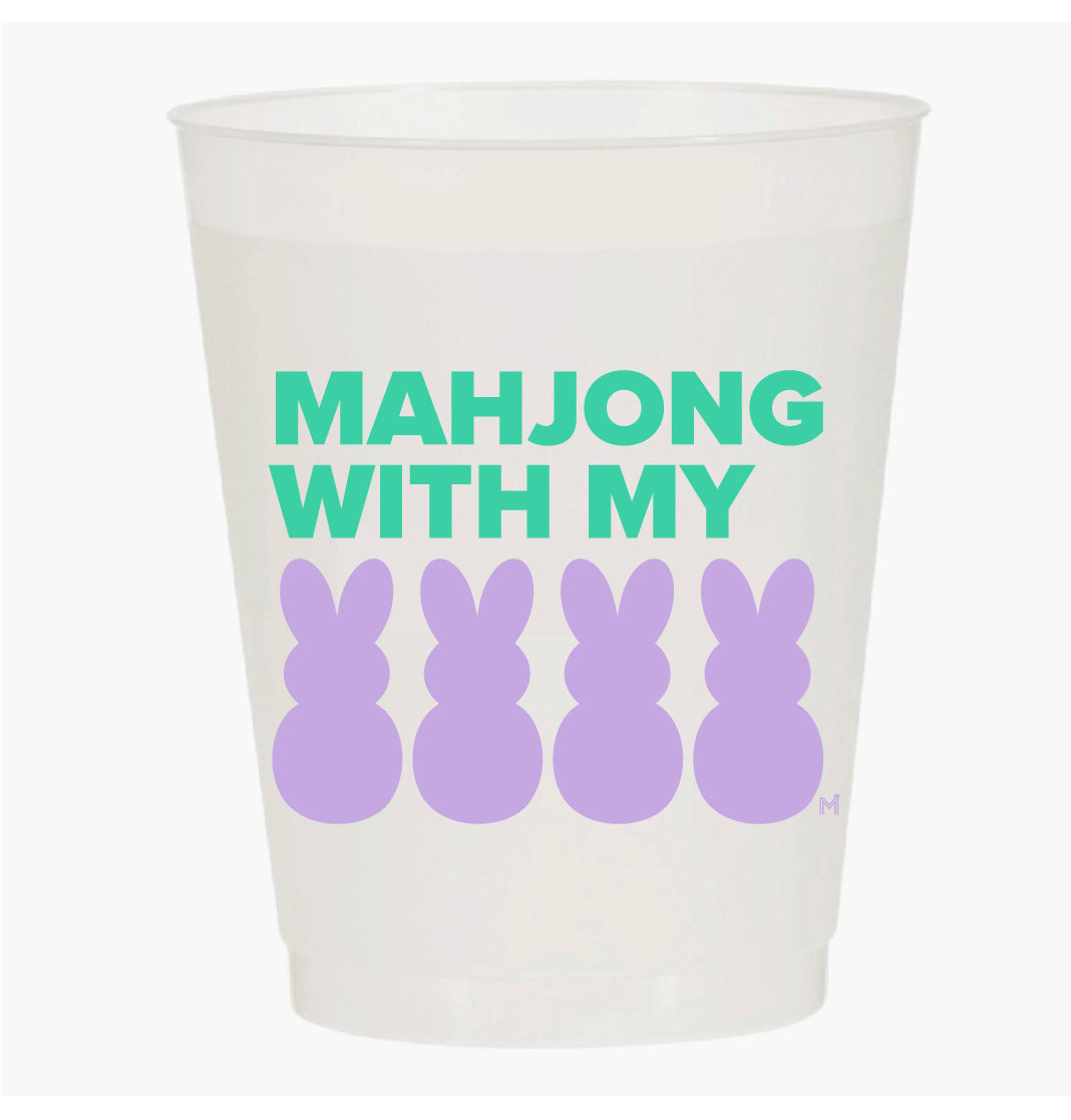 “MAHJONG WITH MY PEEPS” FROST FLEX CUPS