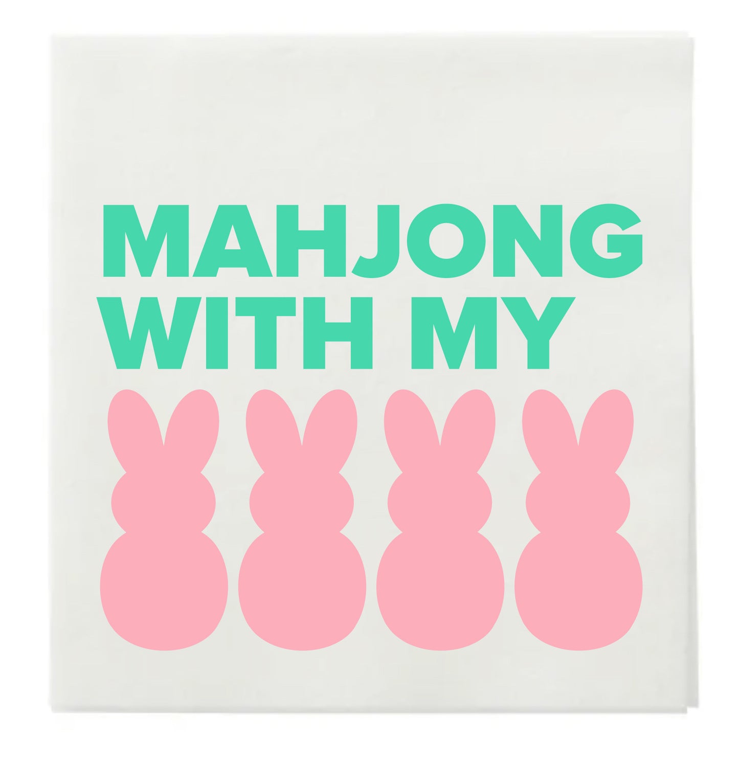 "MAHJONG WITH MY PEEPS" COCKTAIL NAPKINS