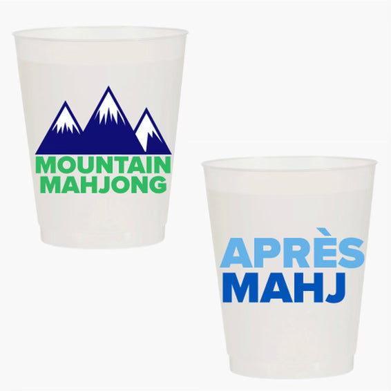 “MOUNTAIN MAHJONG/ APRÈ MAHJ” SHATTERPROOF CUPS