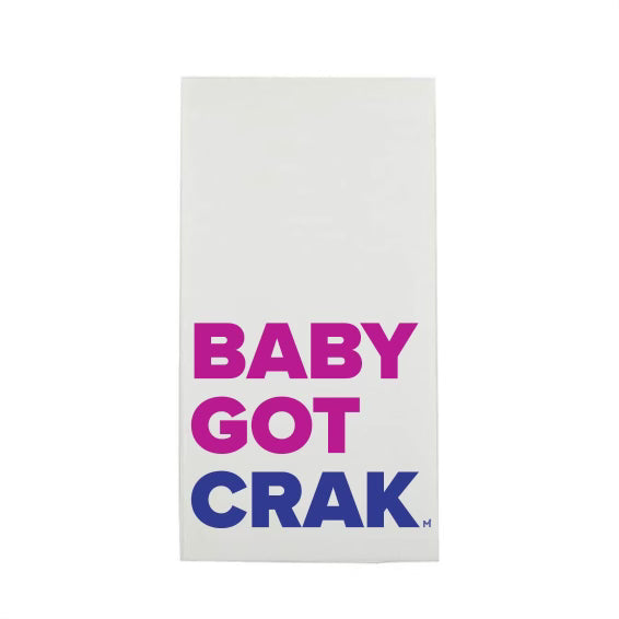 “BABY GOT CRAK" MAHJONG GUEST TOWEL