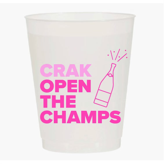 "CRAK OPEN THE CHAMPS-IT'S YOUR B-DAY" MAHJONG FROST FLEX CUPS