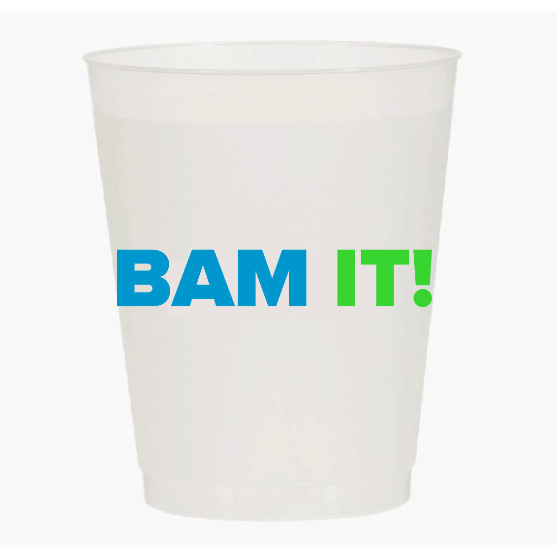 "BAM IT!" MAHJONG SHATTERPROOF CUPS