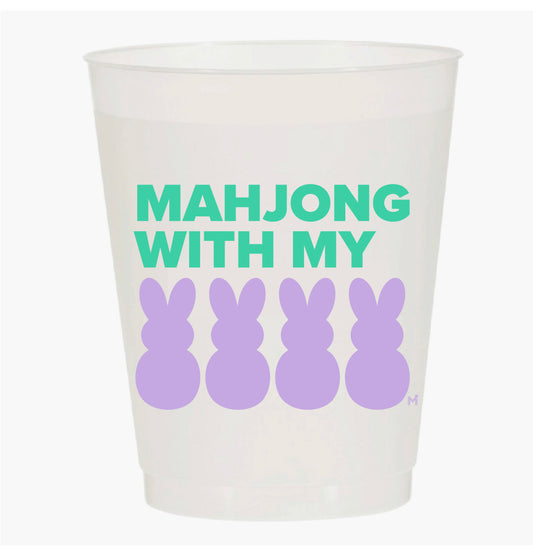 “MAHJONG WITH MY PEEPS” FROST FLEX CUPS