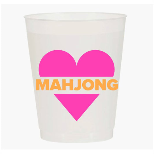 “HEART MAHJONG” SHATTERPROOF CUPS